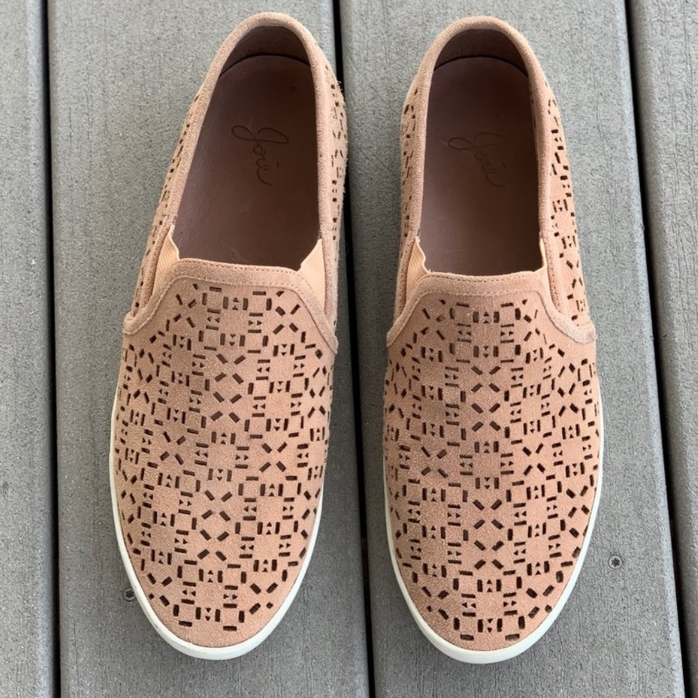 Joie suede perforated slip on sneakers loafers - Picture 4 of 5